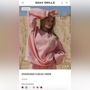 DAILY DRILLS pink sweat set *limited edition color*